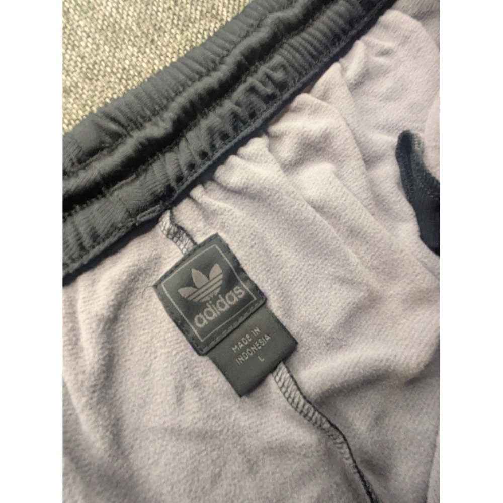 Vintage Adidas Track Pants 2003 Striped Red Fleece Lined Joggers Mens Large Y2K - Picture 6 of 9